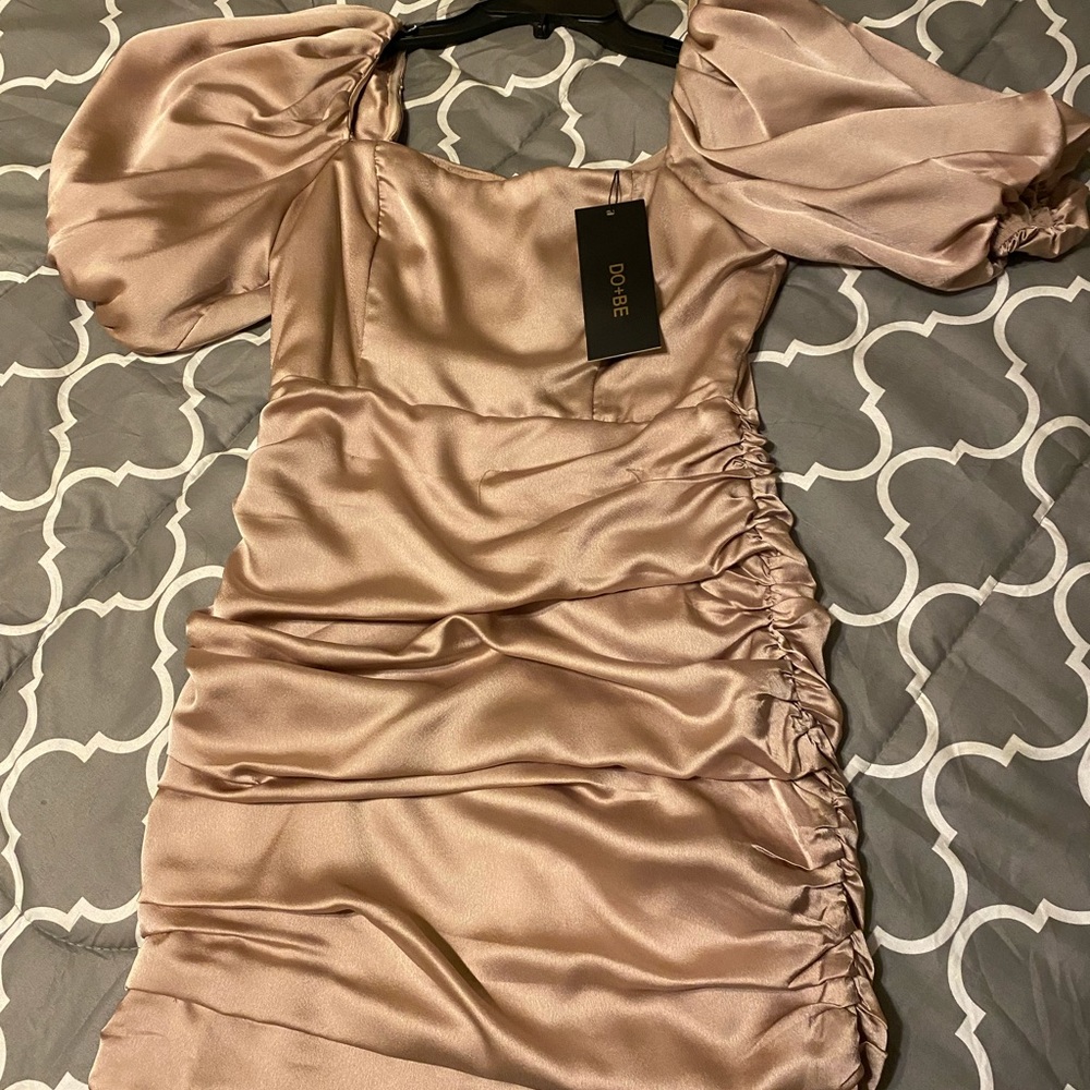 Shimmer semi formal dress